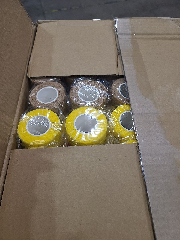 Photo 1 of 120 Pack Colorful Self Adhesive Bandage Wrap Bulk 2 Inch x 5 Yards Cohesive Bandage,Vet Wrap Breathable Elastic Self-Adherent Tape for Stretch Athletic Sports Wrist Ankle Dogs Pet Vet Wrap 12 Colors