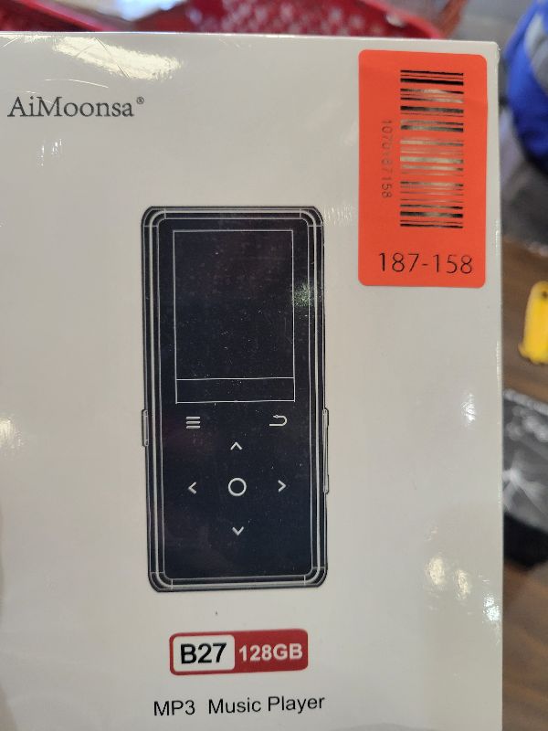 Photo 1 of 128GB MP3 Player with Bluetooth 5.2, AiMoonsa Music Player with Built-in HD Speaker, FM Radio, Voice Recorder, HiFi Sound, E-Book, Earphones Included