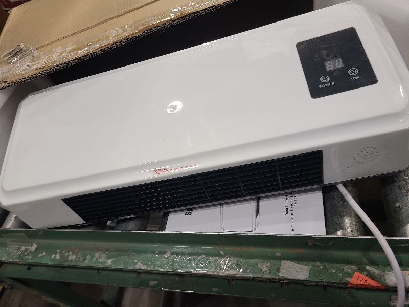 Photo 1 of 1500W Chicken Coop Heater for Winter, 2 Mode Wall-Mounted Chicken Coop Heater with Thermostat, Timer & Remote Control, 3S Fast Heating & LCD Display, Heat Warmer for Chickens, Ducks, Geese in Winter