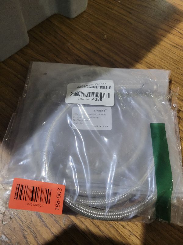 Photo 1 of 10FT Stainless Steel Braided Water Supply Line for Dishwasher, Brass 3/8 Inch Compression x 3/8 Inch Compression Connections, Food Grade PEX Inner Tube Water Hose