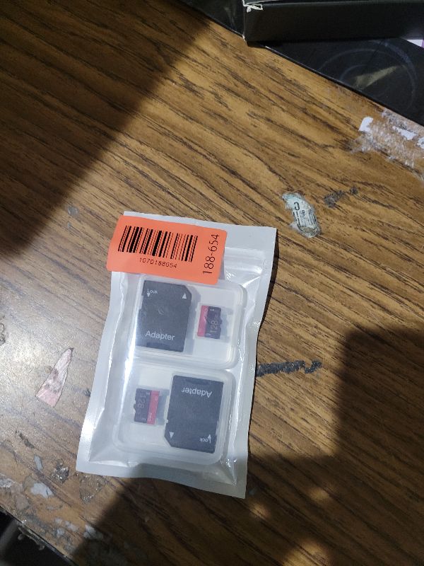 Photo 1 of 2 Pack Micro Memory Card 128GB Class 10 with Adapter High Speed Memory Card for Tablet,Drone