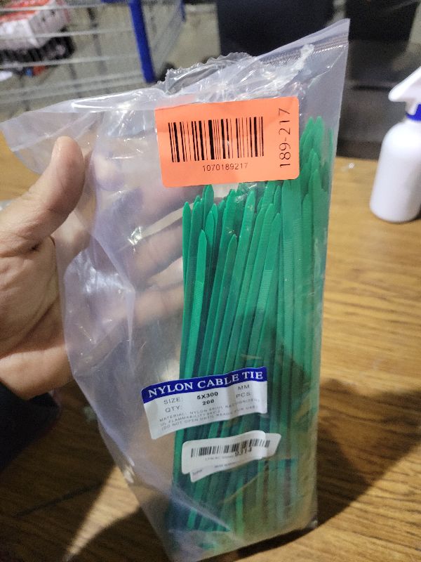 Photo 1 of 200pcs 12" Christmas Zip Ties,Heavy Duty Self Locking Nylon Cable Ties for Plants Gardening Farming Grid Wall Fence Home and Office, Decor Twist Tie Wraps for Christmas Tree Ornaments, Dark Green