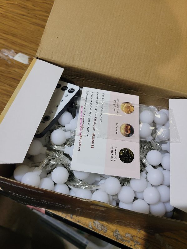 Photo 1 of 147ft Globe String Lights Outdoor Waterproof, 300 LED Indoor Christmas Lights Plug in with Remote, Hanging Fairy Light for Bedroom Holiday Party Patio Garden Christmas Decorations, Warm White