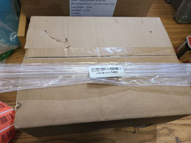 Photo 1 of 2 Pieces 17 Inch Vertical Blind Wand Replacement - Clear Plastic Tilt Rod with Hook & Grip, Window Blind Opener Stick for Vertical Blinds