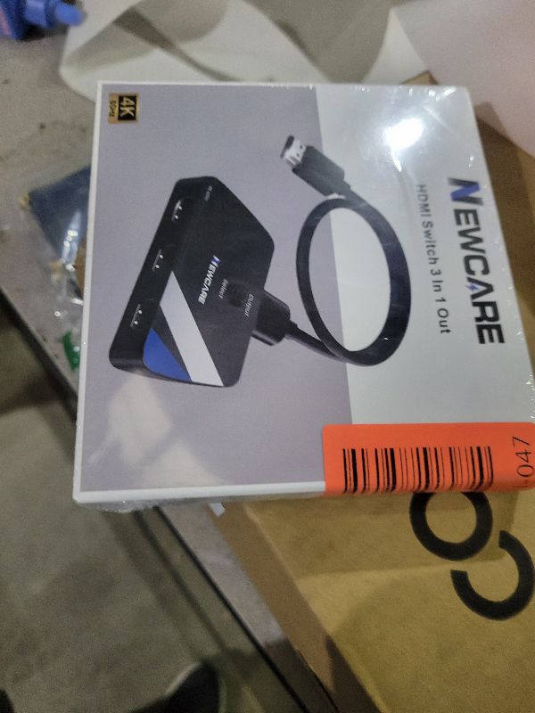 Photo 1 of [Upgrade] HDMI Switch 3 in 1 Out, 4K@60Hz HDMI 2.0 Switch Splitter with 2.6FT Long HDMI Cable, 3-Port HDMI Switcher Selector, Supports 4K 30Hz 3D 1080P HDCP2.2 for PS5 Xbox DVD Player Fire Stick PC