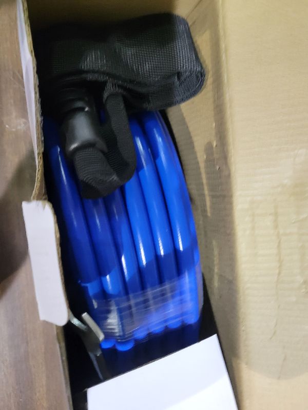 Photo 1 of 100FT Pressure Washer Sewer Jetter Kit, 5800 PSI Water Jet Drain Cleaner Hose with Corner Rotating Button Nose Nozzle, 1/4 Inch NPT, Kit Includes Sewer Jetting Nozzles and Spanner Handle Strap