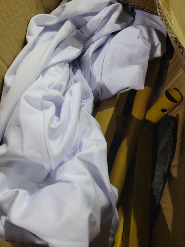 Photo 1 of 6.6FT Wedding Arch Backdrop Stand and White Cover, Metal Arch Backdrop Stand and Cover Set for Parties, Birthdays, Baby Showers, Bridal, Banquets, Ceremonies, Event Decor