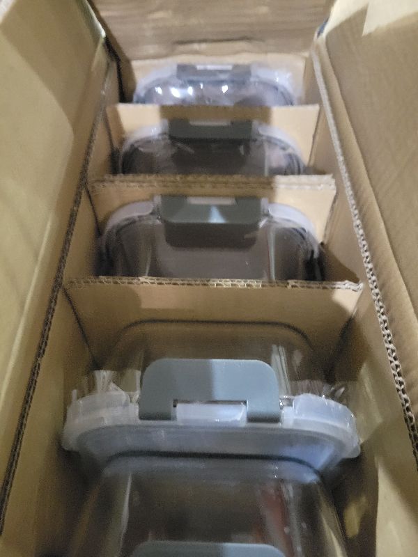 Photo 1 of [5-Packs, 30 Oz] Glass Meal Prep Containers with Snap Locking Lids Glass Food Containers,Airtight Lunch Container,Microwave, Oven, Freezer and Dishwasher