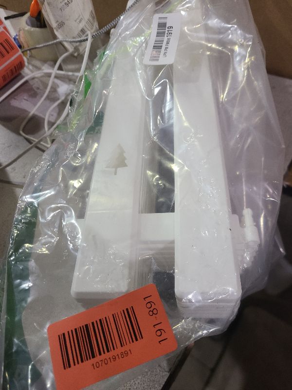 Photo 1 of 16" Extra Tall Fence for Christmas Tree,12PCS White Picket Fence Gate Barrier with Tree Patterns Christmas Tree Gate for Pets(24" H x 5" W Each)