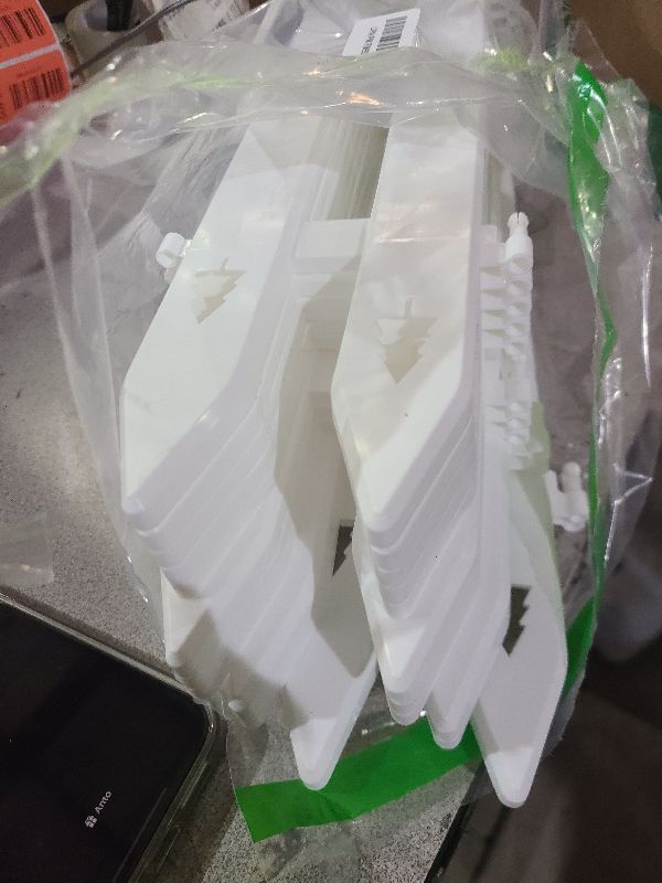 Photo 1 of 16" Extra Tall Fence for Christmas Tree,12PCS White Picket Fence Gate Barrier with Tree Patterns Christmas Tree Gate for Pets(24" H x 5" W Each)