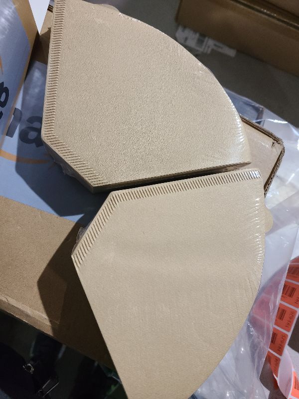 Photo 1 of 200 Count #4 Cone Coffee Filters 8-12 Cup, Unbleached Natural Coffee Paper Filters, No Blowout, Disposable Coffee Filter for Pour Over and Drip Coffee Maker