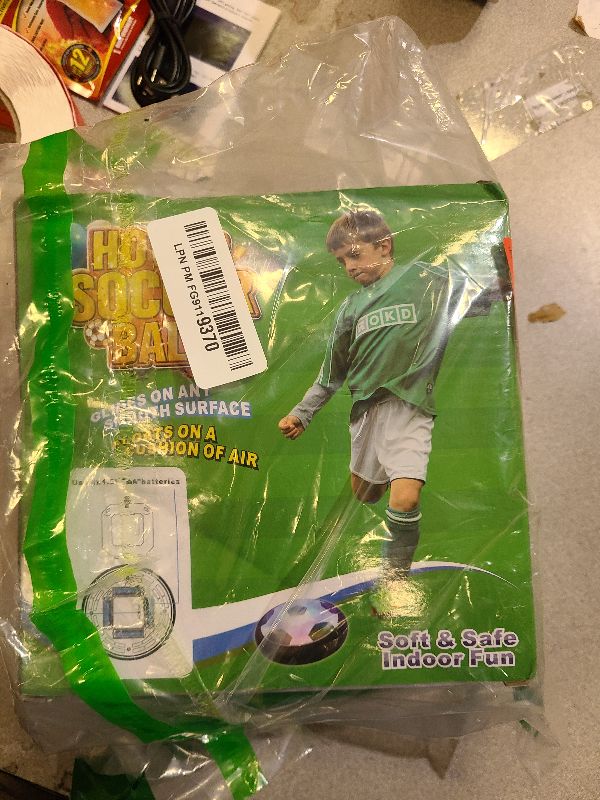 Photo 1 of 2 Pack Hover Soccer Ball with 8 Pcs Batteries, Air Floating Soccer Toy with LED Lights and Foam Bumper, Indoor Games for Kids 4-8-12, Toys Gifts for 3 4 5 6 7 8 9 Year Old Boys Girls