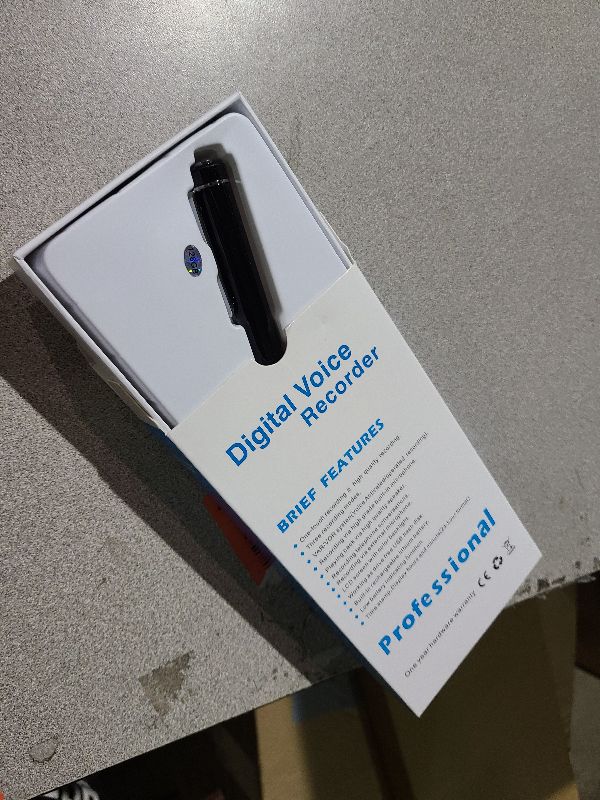 Photo 1 of 128GB Digital Voice Recorder Voice Activated Recorder with Playback, Portable Audio Recorder, Portable Recording Device with AI Noise Reduction, Portable Audio Recorder for Meeting/Course