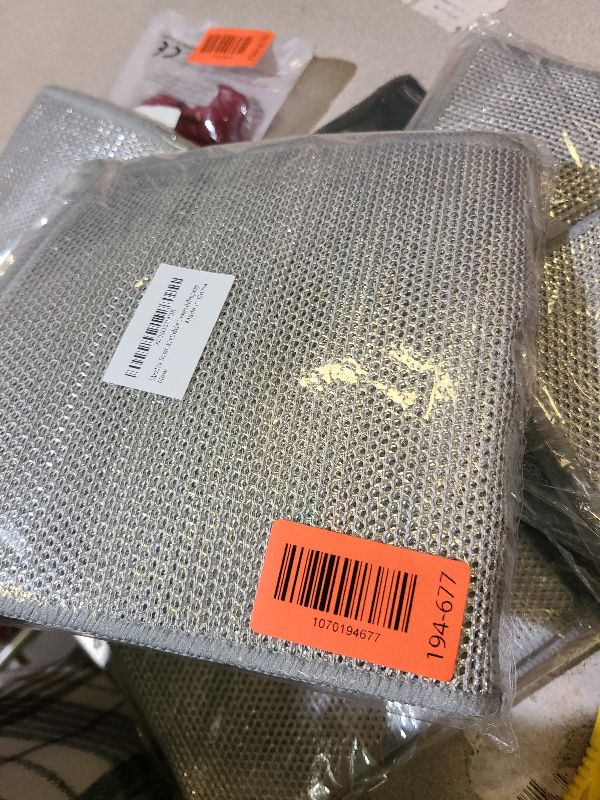 Photo 1 of 12pcs Non Scratch Wire Dishcloth Multipurpose Reuseable 3Layer Steel Wool Cleaning Cloths Wire Dishwashing Rags Miracle Metal Dish Cloth for Kitchen Furniture Office Stoves Cookers Sinks Dishes garage