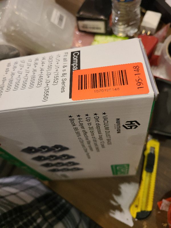 Photo 1 of 12 Pack - Vacuum Bags for iRobot Roomba i & s & j Series, Compatible with Roomba vacuum i1,i1+, i3,i3+, i4,i4+, i6, i6+, i7, i7+, i8, i8+, j7,j7+,s9,s9+ Automatic Dirt Disposal Bag