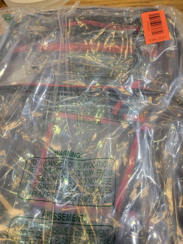 Photo 1 of 2 Pieces Heavy Duty Clear Backpack, Black PVC Waterproof Transparent Bag With Cosmetic Bag, See Through Book Bag With Lunch Bag, Stadium Approved, Reinforced Strap, School, Work, Women, Men