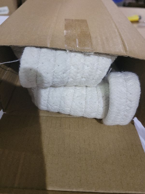 Photo 1 of 2 Pack Small Woven Basket with Gift Bags and Ribbons, Empty Decorative Gift Chest Box, Cute Baby Gift Basket for Nursery, Cotton Rope Room Shelf Storage Basket with Handles, All 12"x 8"x 5",White