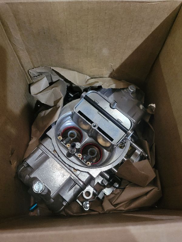 Photo 1 of 4150 Double Pumper Carburetor Electric Choke 650CFM, Mechanical Secondaries, Dual Inlet,Gasoline Replacement For Holley 4150 Double Pumper Carburetor #0-76650BK?#BR-67255 (650CFM)
