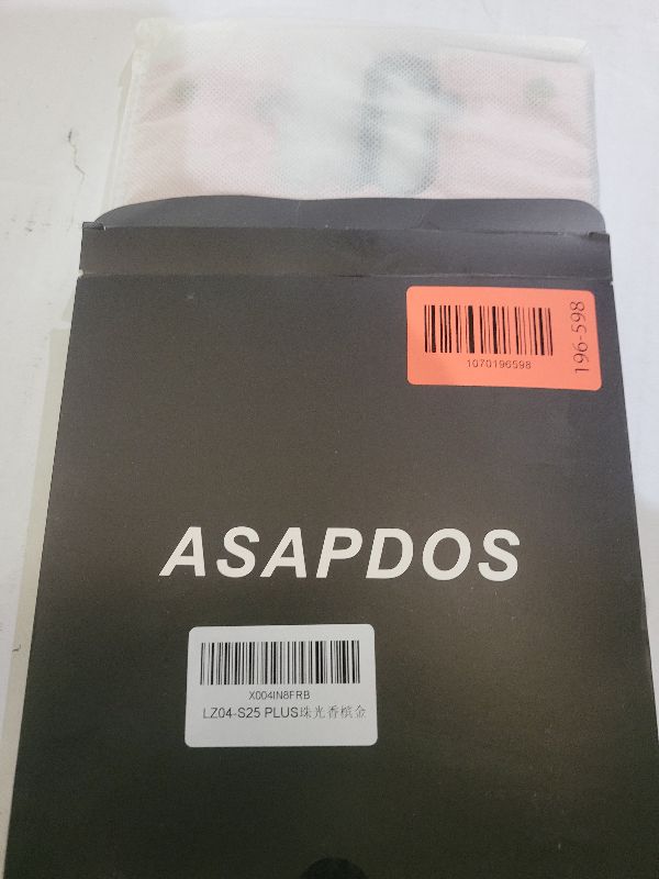 Photo 1 of ASAPDOS for Samsung Galaxy S25 Plus Case with Card Holder,PU Leather Shockproof Flip Case with RFID Blocking Card Holder and Kickstand for Men Women Rose Gold