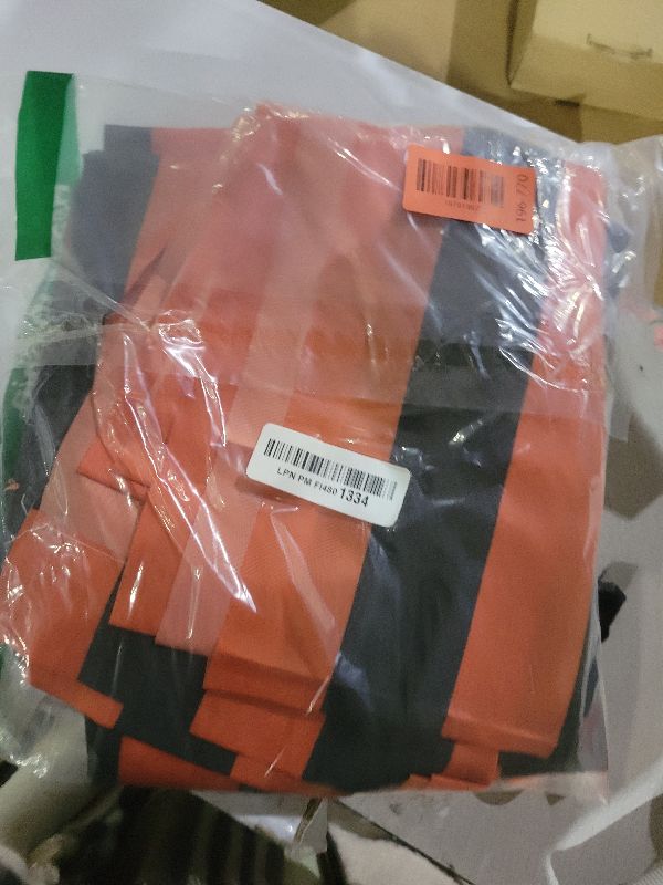 Photo 1 of 3 Pcs Halloween Party Photo Backdrop 4.9 × 6.6 ft Orange Black Striped Polyester Curtain Backdrop Photo Booth Props for Halloween Birthday Party Anniversary Photography Background Decoration