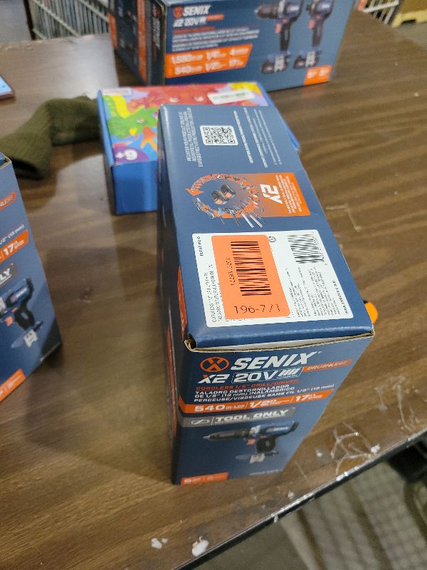 Photo 1 of SENIX 20V Max Cordless Drill/Driver Set, Power Tool Kit, Brushless Motor, 1/2-Inch, 2 Variable Speed,Tool Only (PDDX2-M2-0)