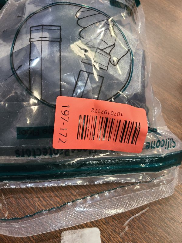 Photo 1 of 1" x 1 3/4" Rectangle Chair Leg Protectors for Hardwood Floors Silicone Covers to Protect Wood Tile Floors Felt Pads Furniture Leg Caps Reduce Noise,Easy to Move.16 PCS Black.