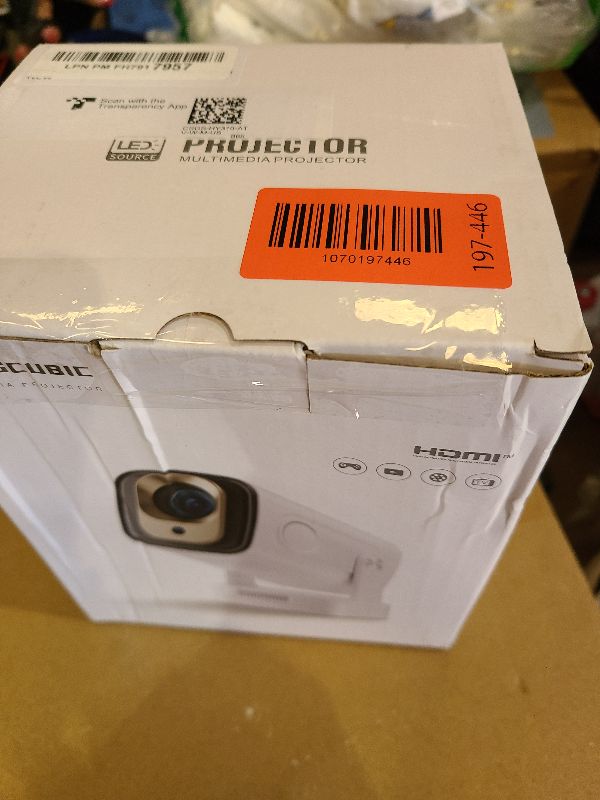 Photo 1 of ?Auto Focus&1080P?Magcubic Mini Smart Projector with 4K Support, Portable Projector with Wifi and Bluetooth, 5W Speaker, Built in Apps, Voice Control, Outdoor Movie Projector