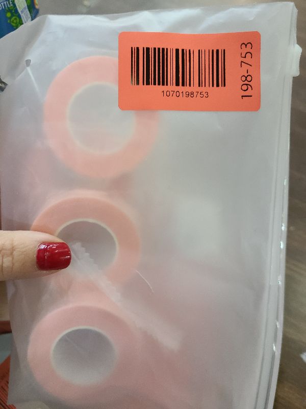Photo 1 of 6 Rolls Eyelash Tape,Adhesive Fabric Eyelash Extension Tape,Breathable Micropore Fabric Tape for Eyelash Extension Supplies,9 m/10 Yard Each Roll (Pink)