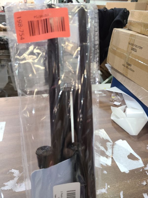 Photo 1 of 2 Pack Spring Tension Rods 28-43 Inches,5/8" Diameter Black Spring Load Adjustable Expandable,Small Short Tension Curtain Rod for Windows,Kitchen,Doorway,Bathroom,Cupboard Bars