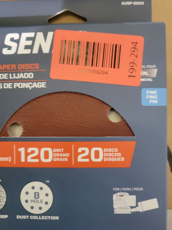 Photo 1 of 120 Grit Mouse Sander Sandpaper, Jamiikury 5 Hole Detail Sander Sandpaper Palm Sander Paper Mouse Sanding Pads Hook and Loop Sanding Sheets - Pack of 20
