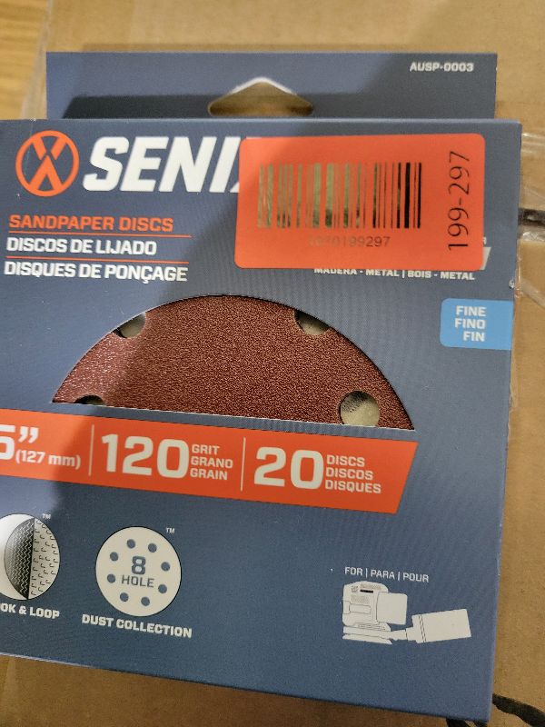 Photo 1 of 120 Grit Mouse Sander Sandpaper, Jamiikury 5 Hole Detail Sander Sandpaper Palm Sander Paper Mouse Sanding Pads Hook and Loop Sanding Sheets - Pack of 20