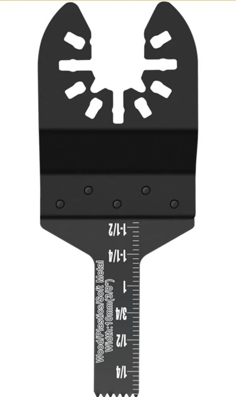 Photo 1 of 3pc Multifunction Saw Blades Oscillating Quick Release Cutter Accessories Nozzles for Renovator Power Tool HCS 10mm