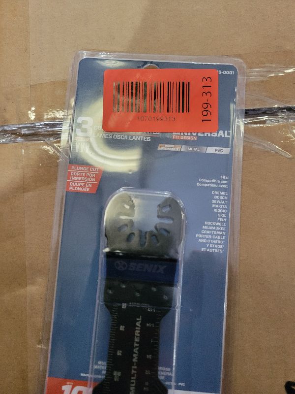 Photo 1 of 3pc Multifunction Saw Blades Oscillating Quick Release Cutter Accessories Nozzles for Renovator Power Tools HCS 10mm