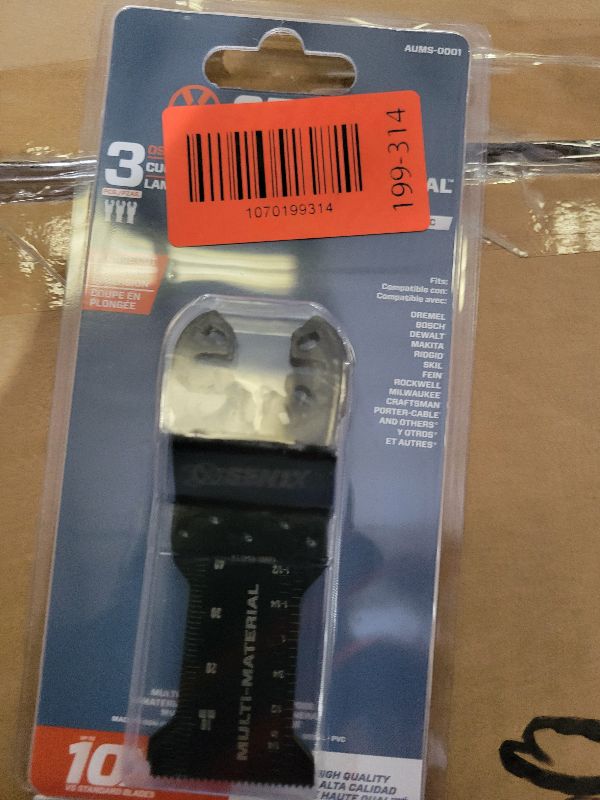 Photo 1 of 3pc Multifunction Saw Blades Oscillating Quick Release Cutter Accessories Nozzles for Renovator Power Tools HCS 10mm