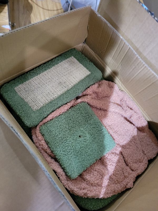 Photo 1 of AIWIKIDE 37.4" Cactus Cat Tree Tower with Twin Cat Condos for Indoor Cats, All-in-One Activity Center with Cat Scratching Post Cozy Sleeping Perch Hammock and Toy Balls,Green …