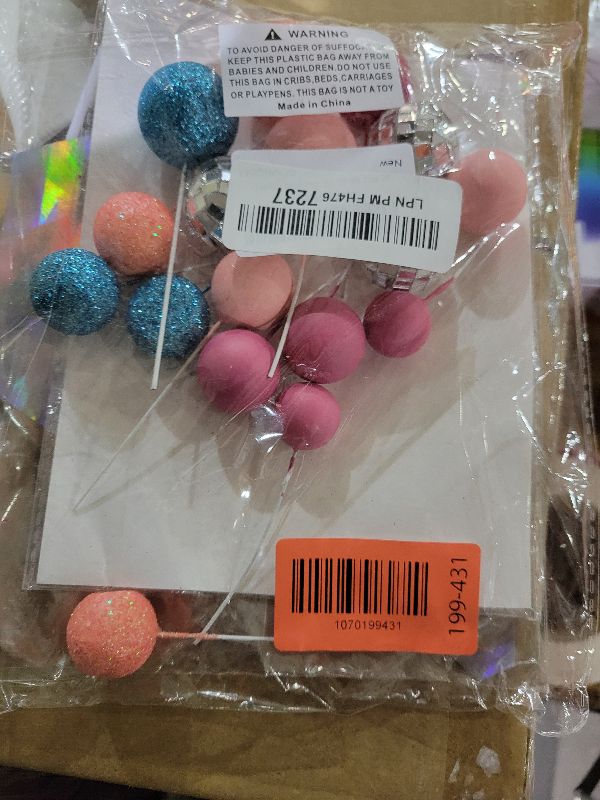 Photo 1 of 30 PCS Music Cake Toppers Musical Birthday Cake Decorations for Musical Karaoke Theme Birthday Supplies (Style1)