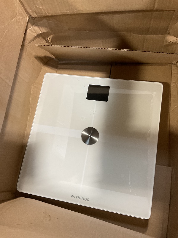 Photo 1 of ***MARKS ON TOP*** WITHINGS Body Smart - Accurate Scale for Body Weight and Fat Percentage, Body Composition Wi-Fi and Bluetooth Weight Scale, Baby Weight Scale, Smart Scale Apple Health Compatible, Bathroom Scale