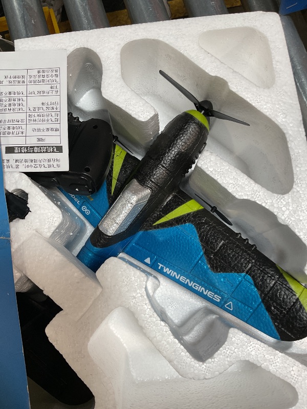 Photo 1 of **MISSING PIECES POSSIBLY FOR PARTS** 4DRC G8 Foam RC Plane Remote Control Airplane for Kids Adults, RC Airplane Helicopter Fighter Jet with 6-Axis Gyro, Light, Helicopter Plane Toy Gifts for Adults Kids Beginners