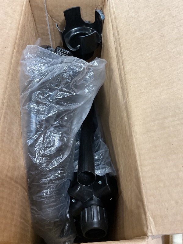 Photo 1 of ***FOR PARTS ONLY/ MISSING ASSEMBLY PIECES *** Comfort Zone 16-Inch Oscillating Pedestal Fan – 3-Speed High-Velocity Cooling, Adjustable Height & Tilt, Quad-Pod Folding Base, Black – ETL Listed