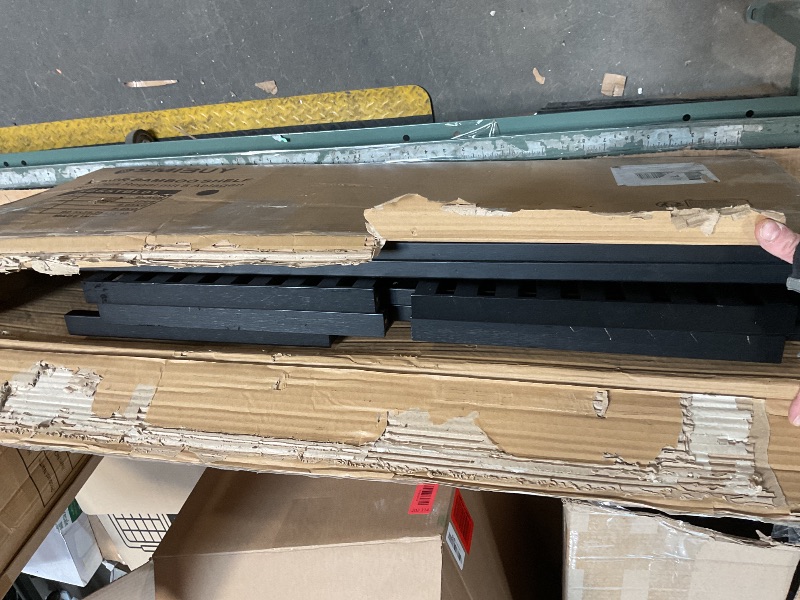 Photo 1 of * SCRATCHES * SMIBUY Bathroom Storage Shelf, 5-Tier Bamboo Rack Organizer, Multifunctional Shelving Unit for Living Room Bedroom Kitchen (Black)