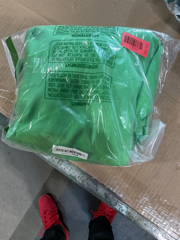 Photo 1 of 10X12ft Green Screen Backdrop for Photography, LCUIRC Chromakey Polyester Collapsible Greenscreen Background for Streaming, Photography, Zoom Meeting, Video Editing, Podcasting