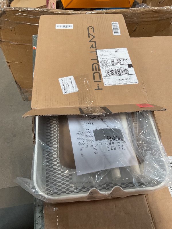 Photo 1 of **FOR PARTS MISSING PIECES*** Simple Houseware 3-Tier Heavy Duty Metal Utility Rolling Cart, White