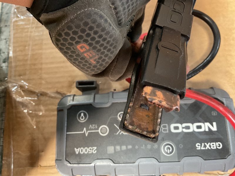 Photo 1 of * CABLE CLAMPS APPEAR TO BE RUSTY, DEFINITELY DIRTY * NOCO GENIUS10: 10A 6V/12V Smart Battery Charger – Automatic Maintainer, Trickle Charger & Desulfator with Overcharge Protection & Temperature Compensation – for Lead-Acid & Lithium Batteries