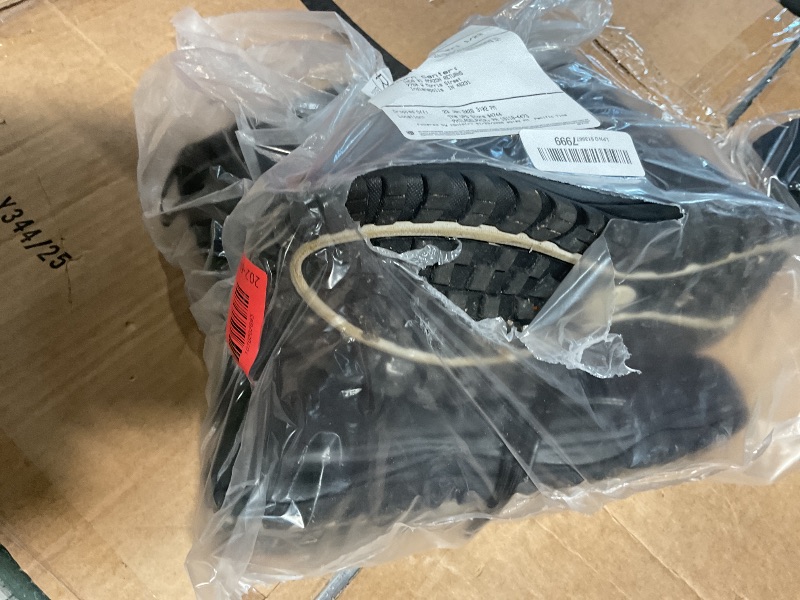 Photo 1 of * DIRTY * ROCKMARK Men's Winter Snow Boots, Warm Mid Calf Waterproof Durable Boot,Non-Slip Thermal-Insulated Climbing Shoes for Hiking & Ice Fishing & Snow Trekking & Outdoor Work (9.5, Black)