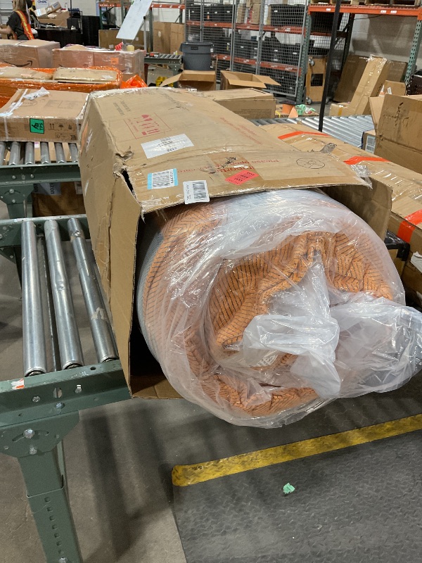 Photo 1 of 1 of 2**105" L-Shaped Modular Compression Sofa, Plush Upholstery, All-Foam Structure (No Springs), Vacuum-Packed, Space-Saving for Living Room, Bedroom, Apartment (Left Chaise)
