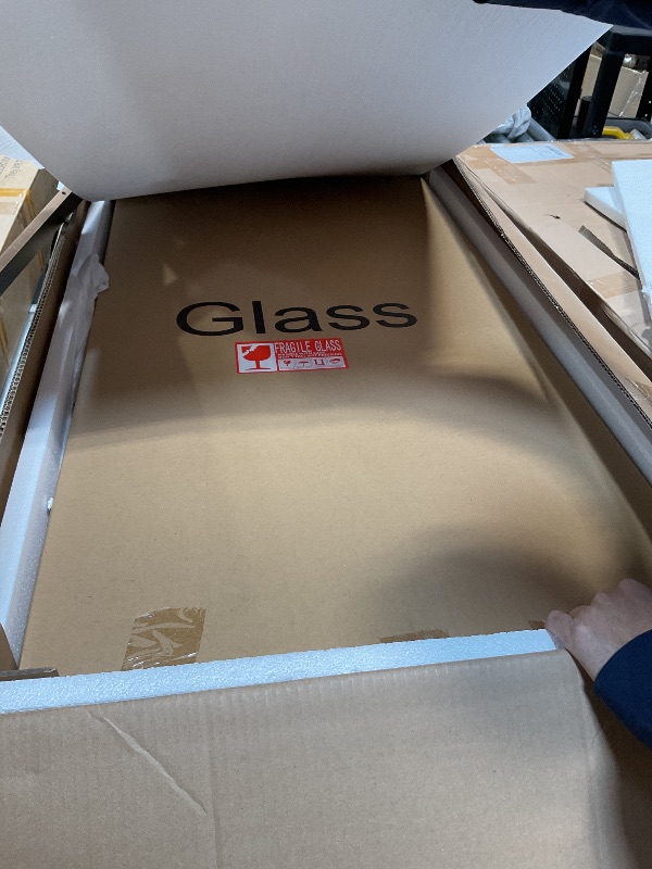 Photo 1 of *missing box 2/2*Ace a 7-drawer Vanity Set with Lighting Black High Gloss