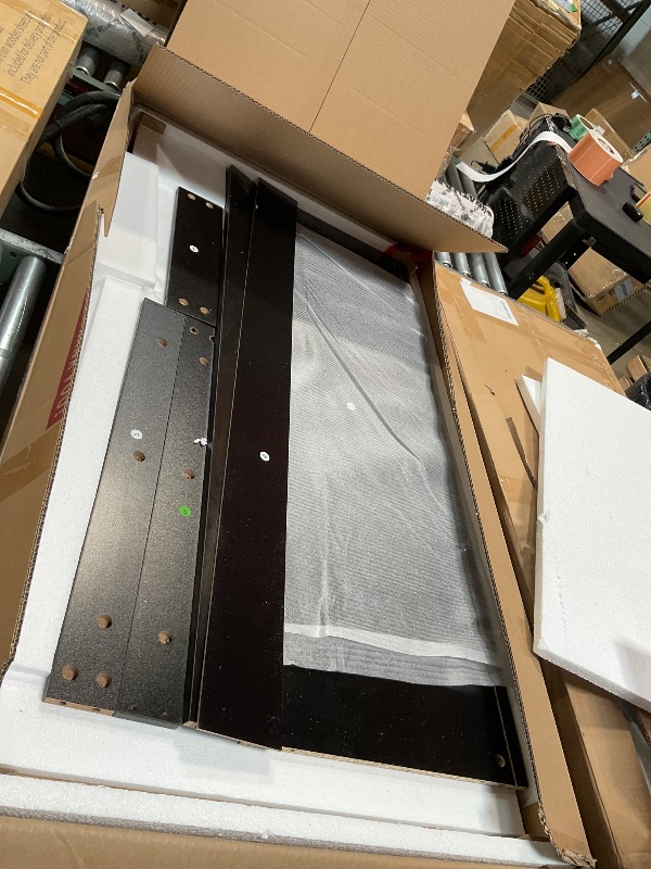 Photo 1 of *missing box 2/2*Ace a 7-drawer Vanity Set with Lighting Black High Gloss