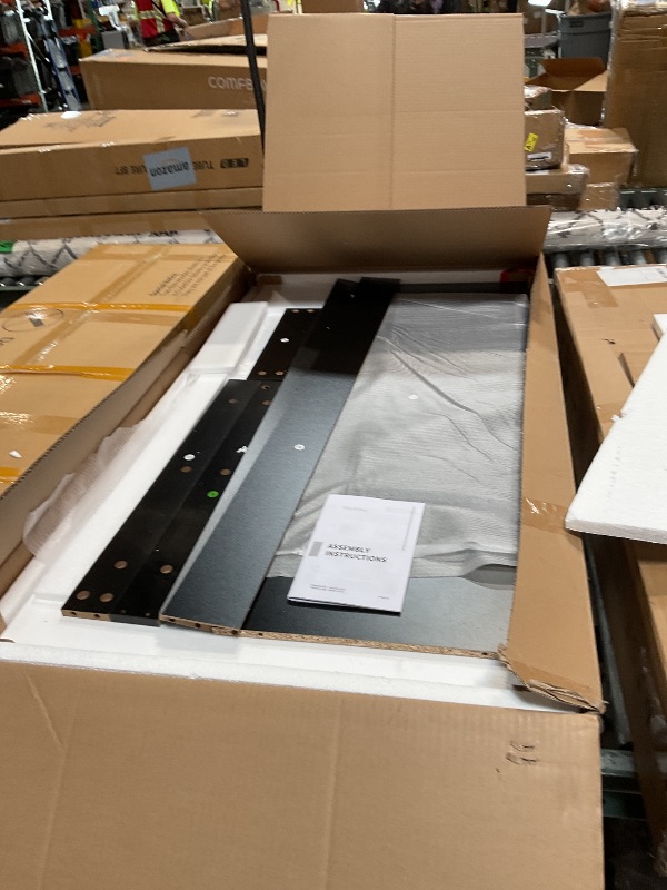 Photo 1 of *missing box 2/2*Ace a 7-drawer Vanity Set with Lighting Black High Gloss