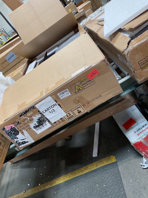 Photo 1 of *missing box 2/2*Ace a 7-drawer Vanity Set with Lighting Black High Gloss