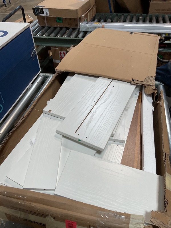 Photo 1 of *missing box 1/2**IDEALHOUSE 71" Kitchen Pantry Storage Cabinet with Charging Station, Farmhouse Kitchen Hutch Cabinet with 2 Storage Drawers, Large Food Pantry with Microwave Stand for Dining Room,Living Room,White